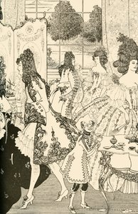 A violação da fechadura, 1896, 1928. de Aubrey Beardsley