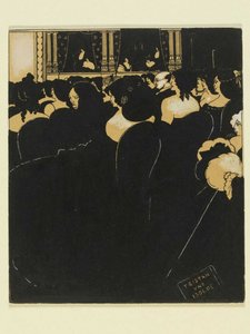 Os Wagnerites, 1894. de Aubrey Beardsley