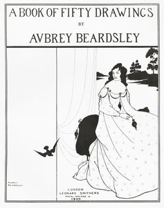 Página de título de &39;Um livro de cinquenta desenhos&39;, 1897 de Aubrey Beardsley