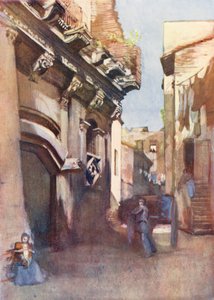 Roma: Casa de Crescêncio (litografia a cores)