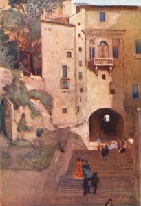 Roma: Casa de Vanozza (litografia a cores)