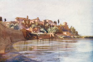 Roma: O Aventino (litografia a cores) de Aubrey Waterfield