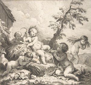 Verão, 1735 de Audran Benoit II