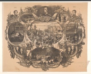 Placa comemorativa nas celebrações de Novembro em 1863