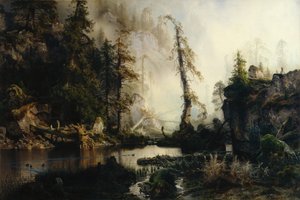 Lago Negro (óleo sobre tela)