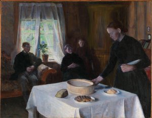 Colocação da mesa de August Eiebakke