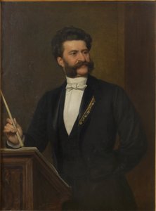 Retrato de Johann Strauss 1825-1899, 1888. de August Eisenmenger