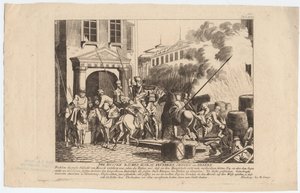 Evacuação de Moscou pelos russos de August Friedrich Andreas Campe