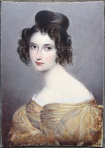 Miniatur, August Grahl, desconhecido Senhora 1, Marfim de August Grahl