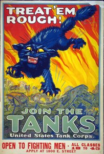 Trate-os ásperos! Junte-se aos tanques, 1917