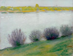 No Reno, perto de Hersel de August Macke