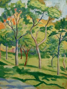 Árvores no Prado de August Macke