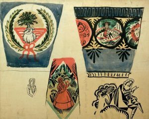 Três vasos de August Macke