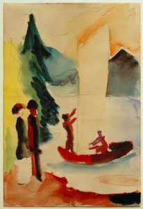 Vela amarela de August Macke