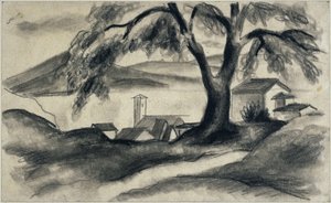Hilterfingen no lago de Thun de August Macke