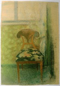 Cadeira pela janela de August Macke
