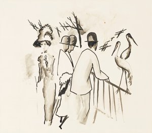 Jardim Zoológico II; Jardim zoológico II, 1912 de August Macke