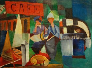 Duas senhoras no café de August Macke