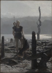O regresso de Frithiof (da «Saga de Frithiof») de August Malmström