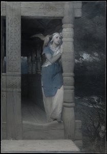 «O lamento de Ingeborg», ilustração para uma nova edição da «Saga de Frithiof», de Esaias Tegnér, publicada em 1888 de August Malmström