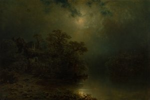 Noite de luar de August Piepenhagen