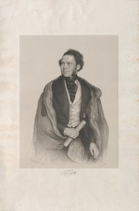 Retrato do compositor e maestro Gottfried von Preyer 1807-1901, 1845.