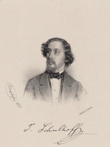 Retrato do pianista e compositor Julius Schulhoff 1825-1898, 1850.