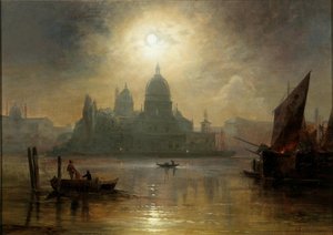 Veneza, uma noite de luar sobre Santa Maria della Salute