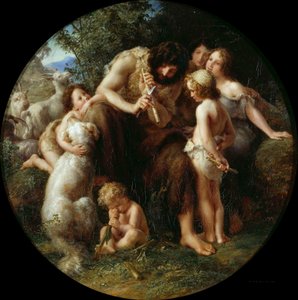 Jubal, o pai da flauta, 1839. de August von Kloeber
