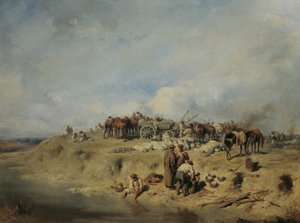 Bivouac de soldados russos de August von Pettenkofen