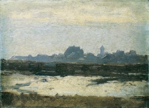 Vista da cidade de August von Pettenkofen