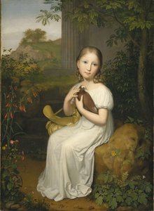 Retrato da Condessa Louise Bose em criança