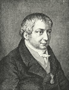 Friedrich Schlegel, poeta alemão (gravura) de Augusta von Buttlar