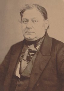 Retrato do pianista e compositor Amédée Méreaux 1802-1874. de Auguste Adolphe Bertsch