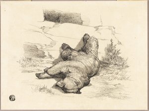 Urso russo de Auguste Andre Lancon