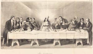 Cena de revelação: Paródia da Última Ceia de Auguste Bouquet
