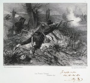 O franco-Tireurs, cerco de Paris, guerra franco-prussiana, dezembro de 1870 1872