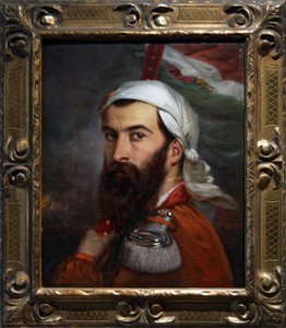 Giuseppe Garibaldi após a luta de Morazzone em 5 de agosto de 1848 de Auguste Estienne