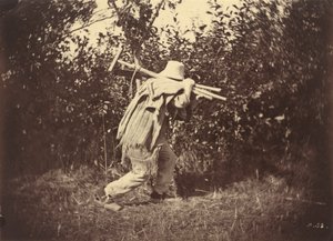 Camponês,c. 1870 (foto) de Auguste Giraudon