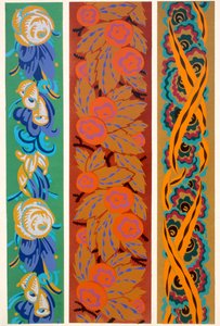 Ilustração 6, a partir de «Formas e cores: vinte placas de cor contendo sessenta e sete motivos decorativos», 1921 (impressão a estêncil)