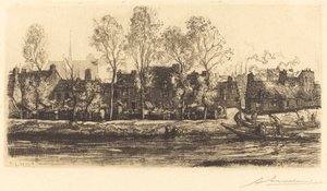 Bancos do Somme em Amiens de Auguste Lepere