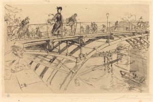 Ponte das Artes (Le pont des Arts) de Auguste Lepere