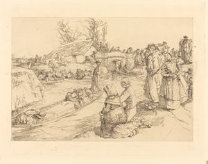 Enterro no pântano Vendeen de Auguste Lepere