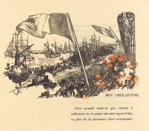 Página de dedicatória, publicada em 1900. de Auguste Lepere