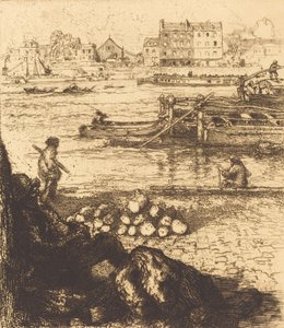 Dockman, Pier em La Gare Le debardeur, quai de La Gare, 1894. de Auguste Lepere