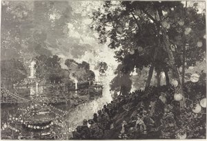 La Neige À Paris de Auguste Lepere