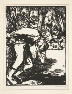 Les Francs-Tireurs (Sharpshooters), de La Guerre de 1914, primeira série, nº 11 de Auguste Lepere