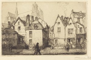 Casas antigas em Amiens de Auguste Lepere