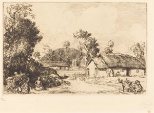 Passatempo de descanso, Vendee (Le jeu du reposoir, Vendee) de Auguste Lepere