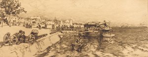 Cais de Bercy Embarcadere, quai de Bercy, 1891. de Auguste Lepere